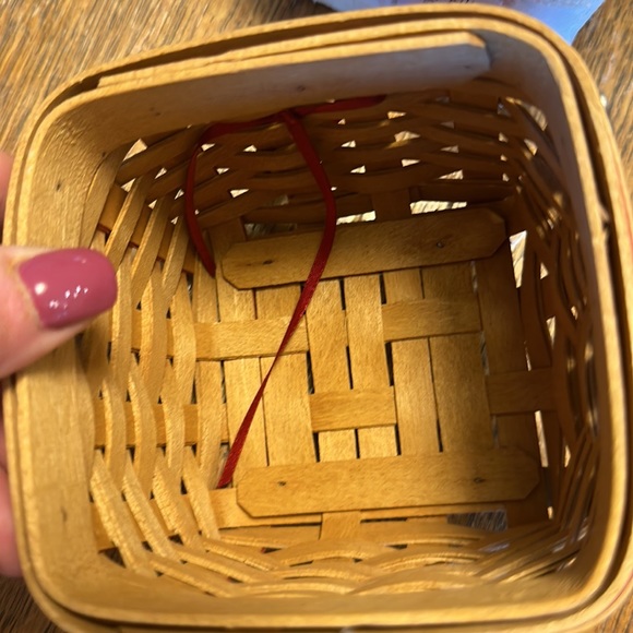 Vintage Longaberger 2002 Sweetheart Basket Complete Set - Picture 5 of 6